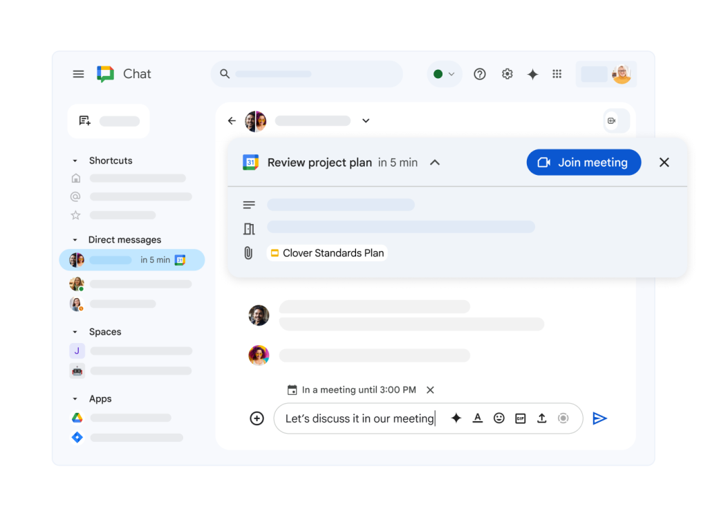 Choose Google Chat