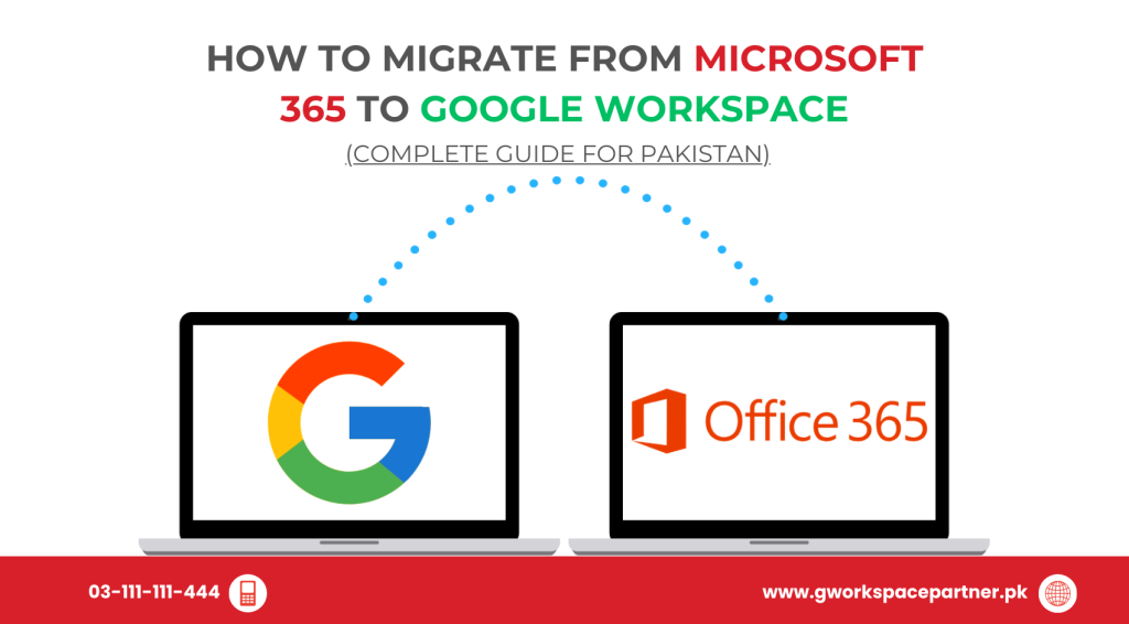 How to Migrate from Microsoft 365 to Google Workspace (Complete Guide for Pakistan)