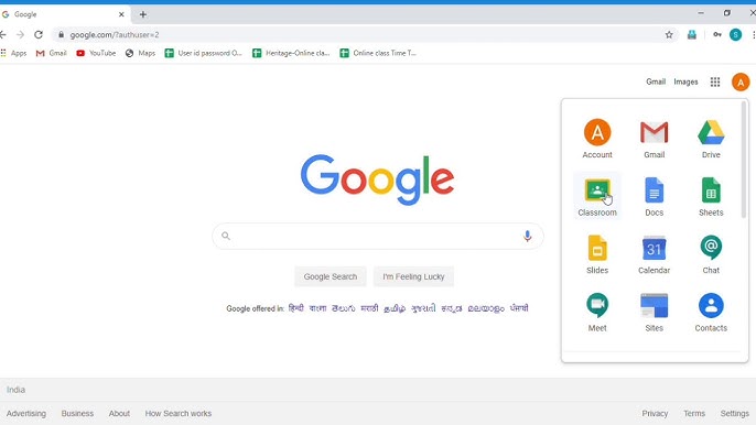 open google classroom
