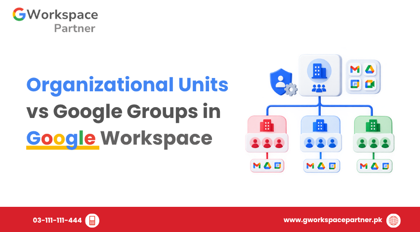 Organizational Units vs Google Groups in Google Workspace
